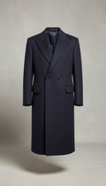 Heritage Navy Structured Overcoat